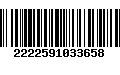 Código de Barras 2222591033658