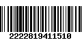 Código de Barras 2222819411510