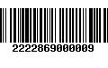 Código de Barras 2222869000009