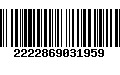 Código de Barras 2222869031959