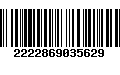 Código de Barras 2222869035629