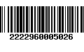 Código de Barras 2222960005026