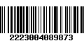 Código de Barras 2223004089873