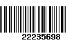 Código de Barras 22235698