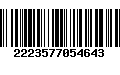 Código de Barras 2223577054643