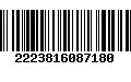 Código de Barras 2223816087180