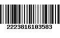 Código de Barras 2223816103583