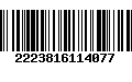 Código de Barras 2223816114077