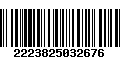 Código de Barras 2223825032676