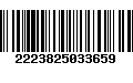 Código de Barras 2223825033659