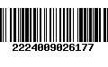 Código de Barras 2224009026177