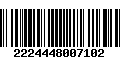 Código de Barras 2224448007102