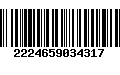 Código de Barras 2224659034317