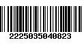 Código de Barras 2225035040823