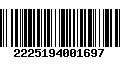 Código de Barras 2225194001697