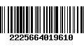 Código de Barras 2225664019610