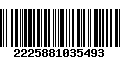 Código de Barras 2225881035493