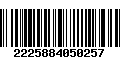 Código de Barras 2225884050257