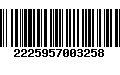 Código de Barras 2225957003258