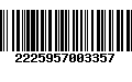 Código de Barras 2225957003357