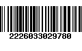 Código de Barras 2226033029780