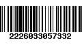 Código de Barras 2226033057332