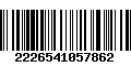 Código de Barras 2226541057862