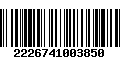 Código de Barras 2226741003850