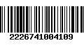 Código de Barras 2226741004109