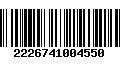 Código de Barras 2226741004550