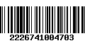 Código de Barras 2226741004703