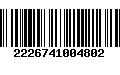 Código de Barras 2226741004802