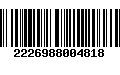 Código de Barras 2226988004818