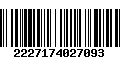 Código de Barras 2227174027093