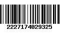 Código de Barras 2227174029325