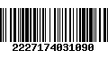 Código de Barras 2227174031090