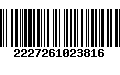 Código de Barras 2227261023816