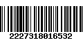 Código de Barras 2227318016532