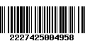 Código de Barras 2227425004958