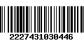 Código de Barras 2227431030446