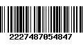 Código de Barras 2227487054847