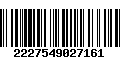 Código de Barras 2227549027161