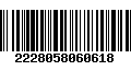 Código de Barras 2228058060618