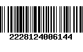 Código de Barras 2228124006144