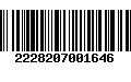 Código de Barras 2228207001646