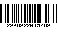 Código de Barras 2228222015482