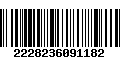 Código de Barras 2228236091182