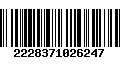 Código de Barras 2228371026247