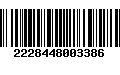 Código de Barras 2228448003386