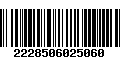 Código de Barras 2228506025060